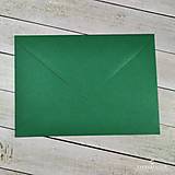 Papiernictvo - Obálky na svadobné oznámenia - Zelená C6 - 15709629_