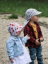 Detské čiapky - Letný detský čepiec čerešne prémiová bavlna - 15712143_