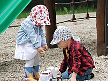 Detské čiapky - Letný detský čepiec čerešne prémiová bavlna - 15712147_