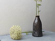 Dekorácie - Váza- Antracit - 15711818_
