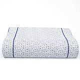 Úžitkový textil - Modré ornamenty na bielej - obliečka na anatomický vankúš - 15711756_