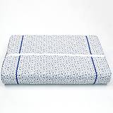 Úžitkový textil - Modré ornamenty na bielej - obliečka na anatomický vankúš - 15711760_