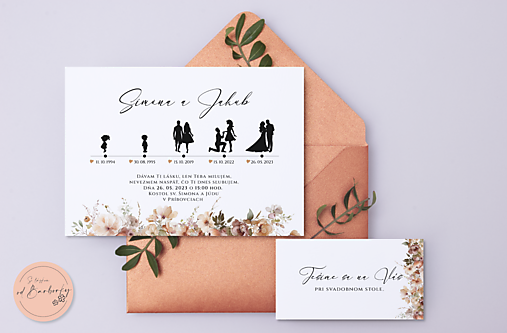 Svadobné oznámenie B#97