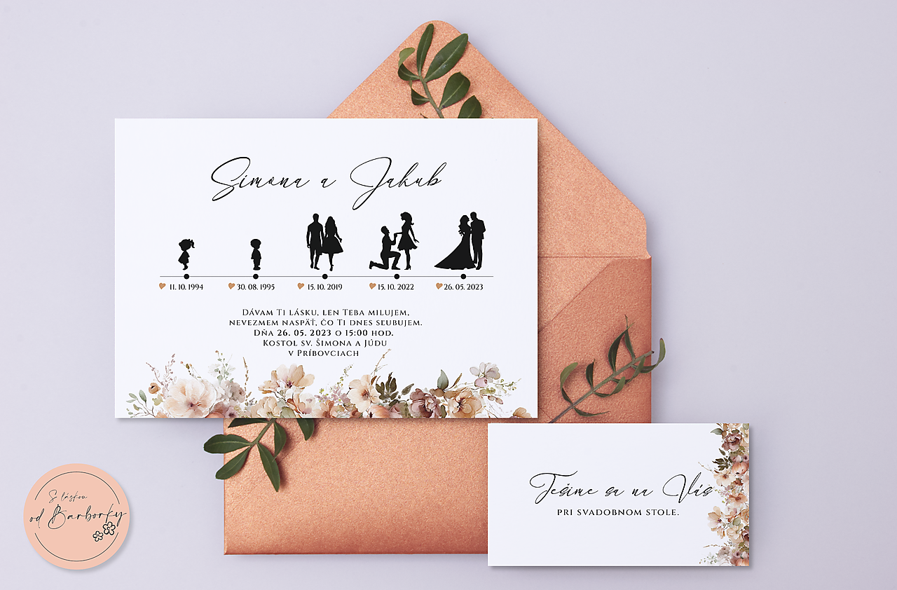 Svadobné oznámenie B#97