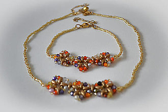 Sady šperkov - Set JaNiHa (náhrdelník, náramok) - 15711696_