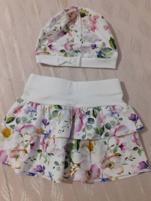 Detské oblečenie - Detská sukňa Šípkový kvet - 15713993_