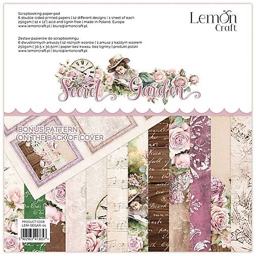 Papier - Scrapbook papier Lemoncraft Secret Garden 12x12 - 15717205_