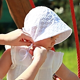 Detské čiapky - Letný detský čepiec madeira Zoe - 15716578_