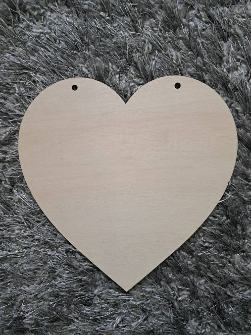 Polotovary - Srdce 20x20 cm - 15717223_
