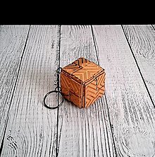 Kľúčenky - Prívesok kocka (Medený) - 15716703_