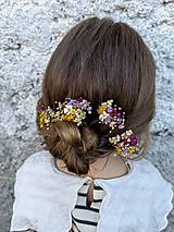 Ozdoby do vlasov - Slamienkové vlásenky "keď leto kvitne"  - 15716623_