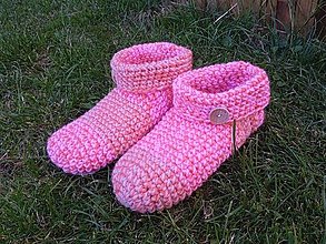 Ponožky, pančuchy, obuv - ružové papuče č.40-41 - 15716566_