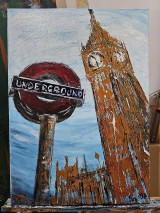 Obrazy - LONDON, Big Ben, Underground - 15714770_