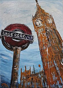 Obrazy - LONDON, Big Ben, Underground - 15714771_