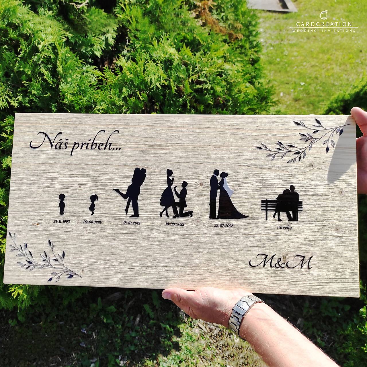 Svadobná tabuľa - príbeh lásky 004W