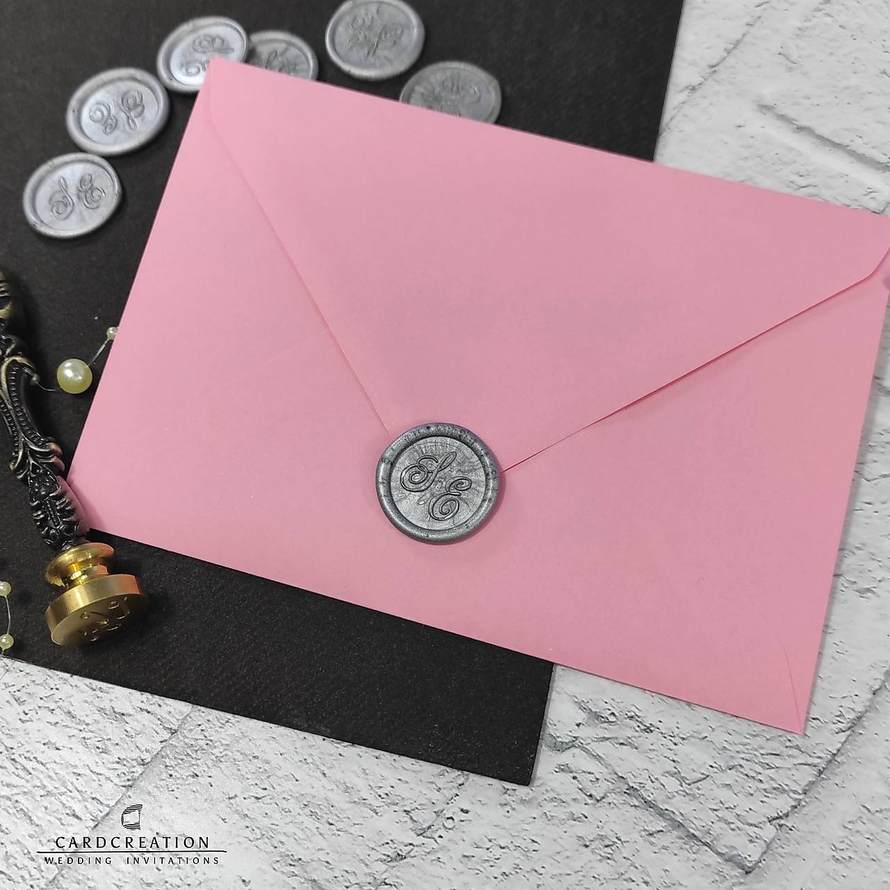 Obálky na svadobné oznámenia - Ružová C6
