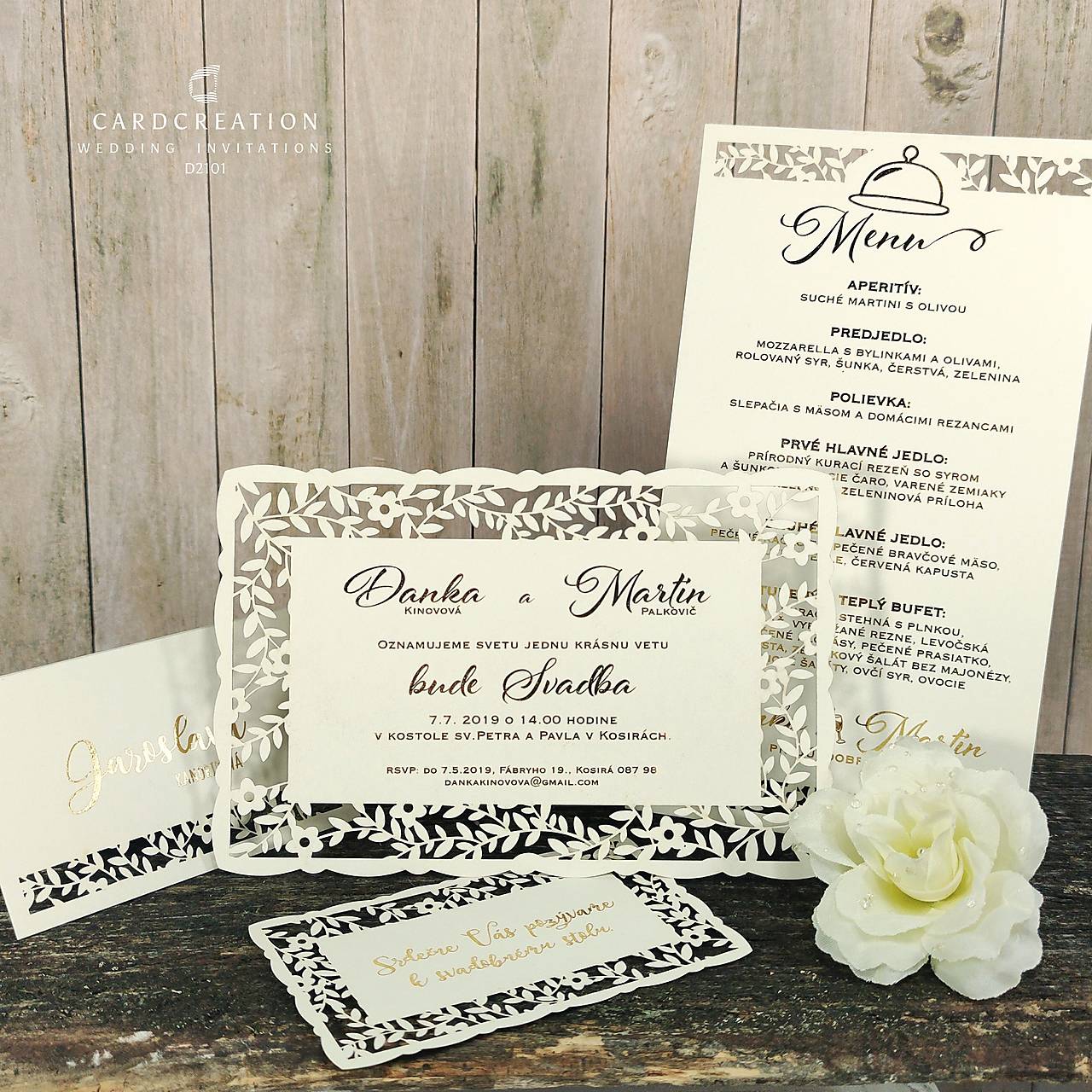Svadobné oznámenia d2101