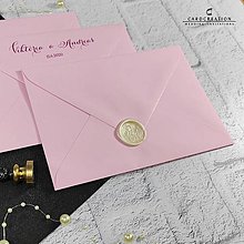 Papiernictvo - Obálky na svadobné oznámenia - Svetloružová C6 - 15715218_