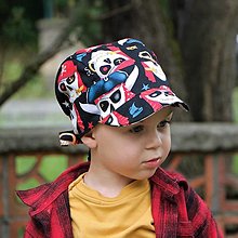 Detské čiapky - Letný detský šilt pirát - 15717654_