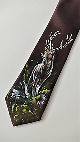 Pánske doplnky - kravata Jeleň - 15718253_