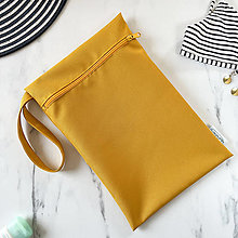 Úžitkový textil - Vrecko na plavky (Žlté) - 15719051_