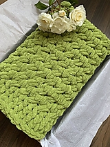 Detský textil - detská deka PUFFY - zelená - 15719145_
