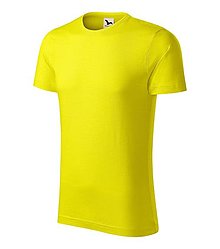 Polotovary - Pánske tričko NATIVE GOTS citrónová 96 - 15717451_