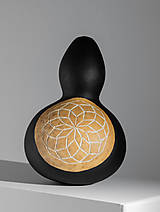 Dekorácie - Gourd #G12 | Kalabasa, prírodná drevená dekorácia - 15719481_