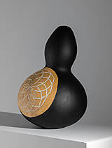 Dekorácie - Gourd #G12 | Kalabasa, prírodná drevená dekorácia - 15719482_