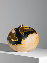 Svietidlá - Gourd #G04 | Kalabasa, prírodná drevená lampa a dekorácia - 15719527_