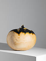 Svietidlá - Gourd #G04 | Kalabasa, prírodná drevená lampa a dekorácia - 15719528_