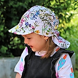 Detské čiapky - Letný detský šilt letná lúka - 15721126_