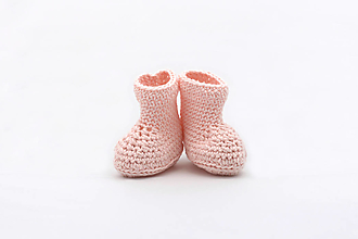 Detské topánky - Bledoružové papučky BAVLNA - 15720699_