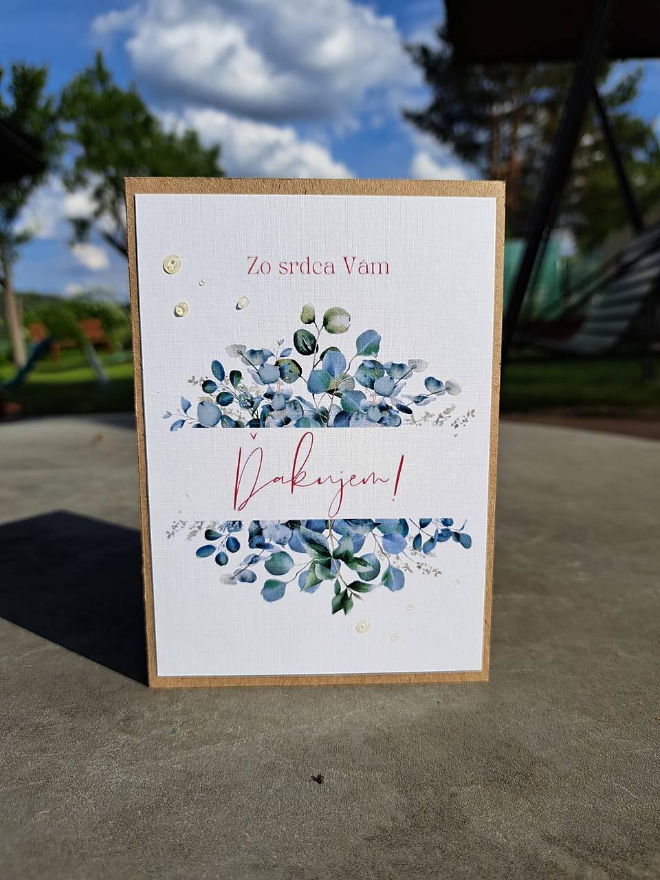 Pohľadnica Ďakujem - DOPREDAJ