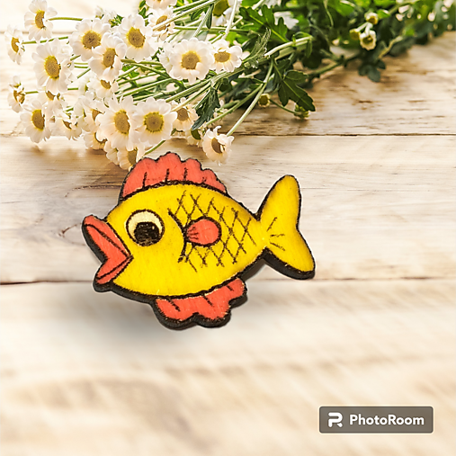 brošňa zlatá rybka