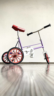 Hračky - Trojkolka 3wheel - fialová (zinok) - 15722522_
