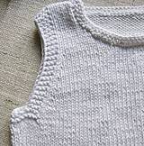Topy, tričká, tielka - Ručne pletený crop top 100% bavlna - 15723805_