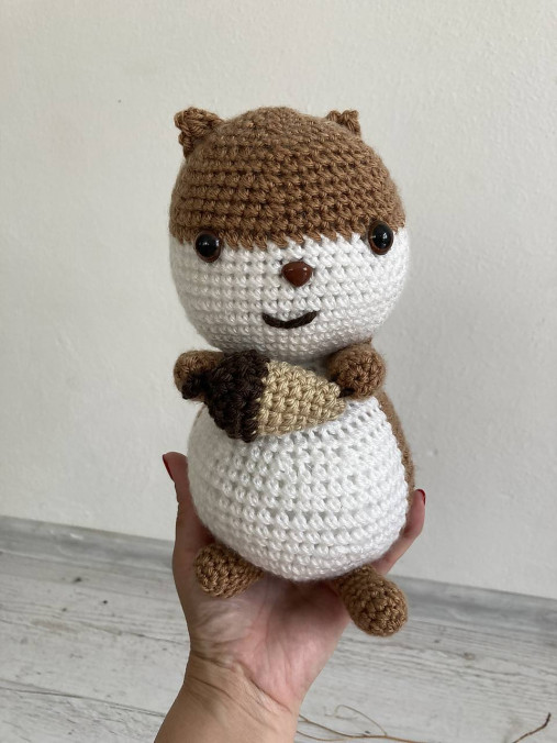 Hračky - veverička s orieškom - 15723129_