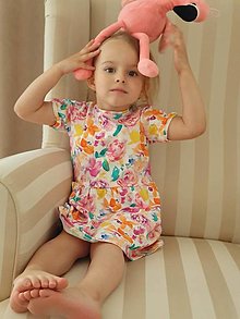 Detské doplnky - Letné kvetované šaty - 15725135_