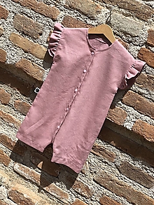 Detské oblečenie - Ružový overal - 15725116_