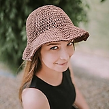 Čiapky, čelenky, klobúky - Letný klobúk-100% bavlna - 15726475_