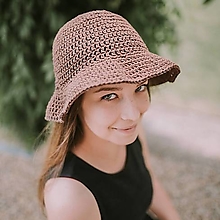 Čiapky, čelenky, klobúky - Letný klobúk-100% bavlna - 15726475_