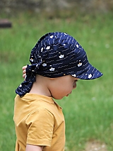 Detské čiapky - Letný detský šilt plavba tmavomodrý - 15726175_