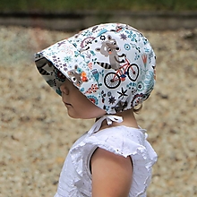 Detské čiapky - Letný detský čepiec mýval prémiová bavlna - 15726206_
