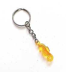 Kľúčenky - Kľúčenky detské - morský koník  (oranžová) - 15727167_