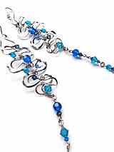 Náušnice - Náušnice "Křehká krása", Preciosa perle modré - 15726114_