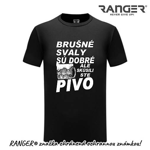 Topy, tričká, tielka - Tričko RANGER® - BRUŠNÉ SVALY - 15726723_