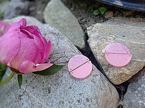 Náušnice - Náušnice elegance (3 cm - Ružová) - 15728971_