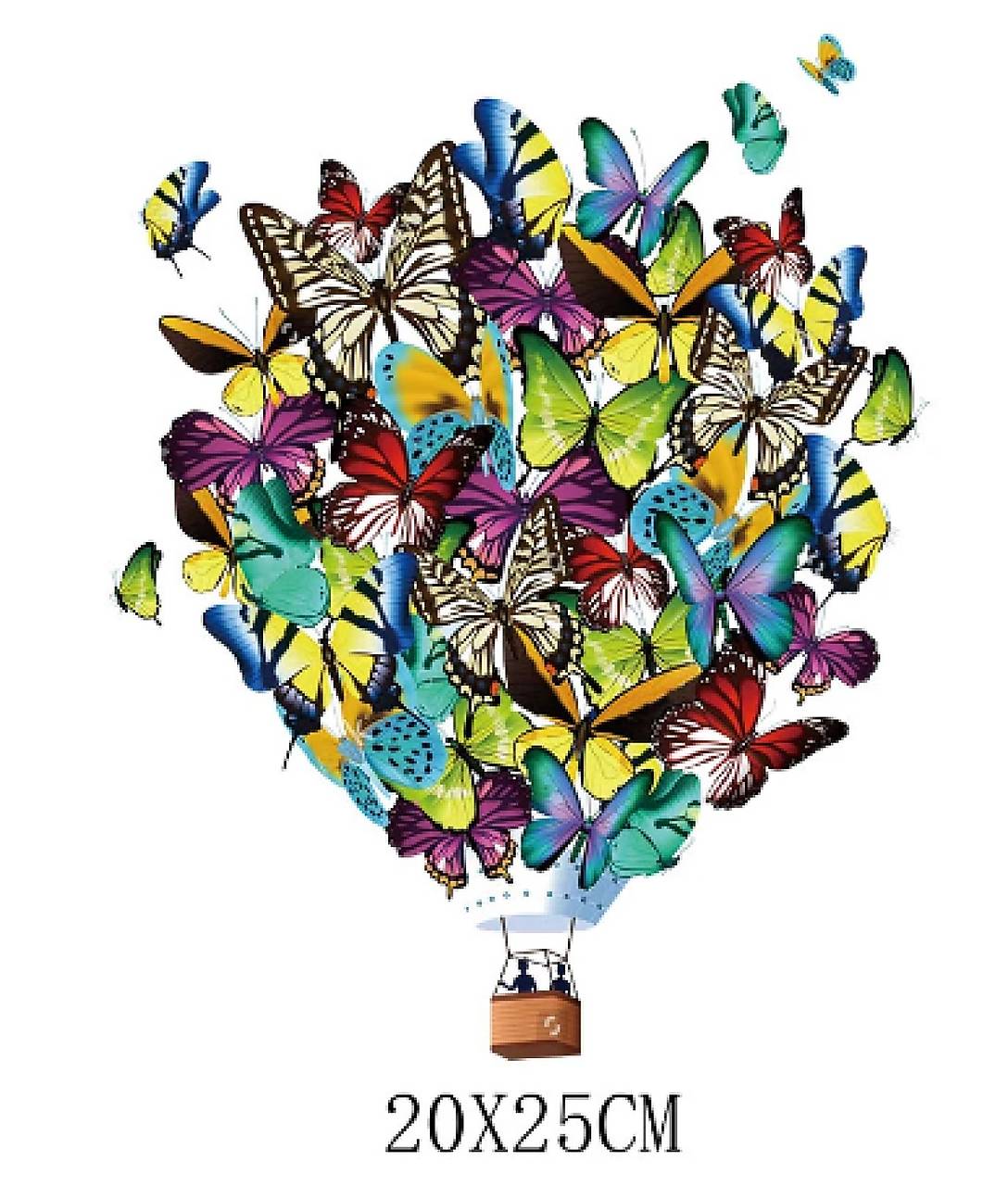 NZ101 M Nažehľovačka kvetinový balón 20 x 25  cm