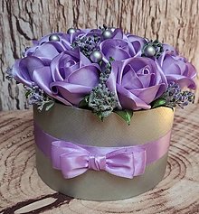 Dekorácie - Elegantné fialové ruže - 15727802_